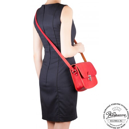 Кожаная сумка ручной работы "Кэтрин" (чёрная)